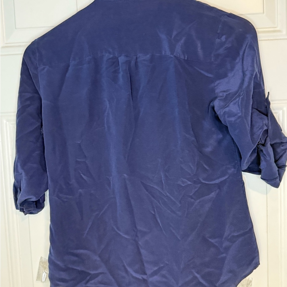 Madewell Blue Buttoned Relaxed Top - Picture 2 of 3